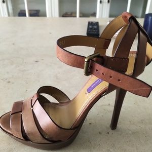 Ralph Lauren Purple Label Leather Heel